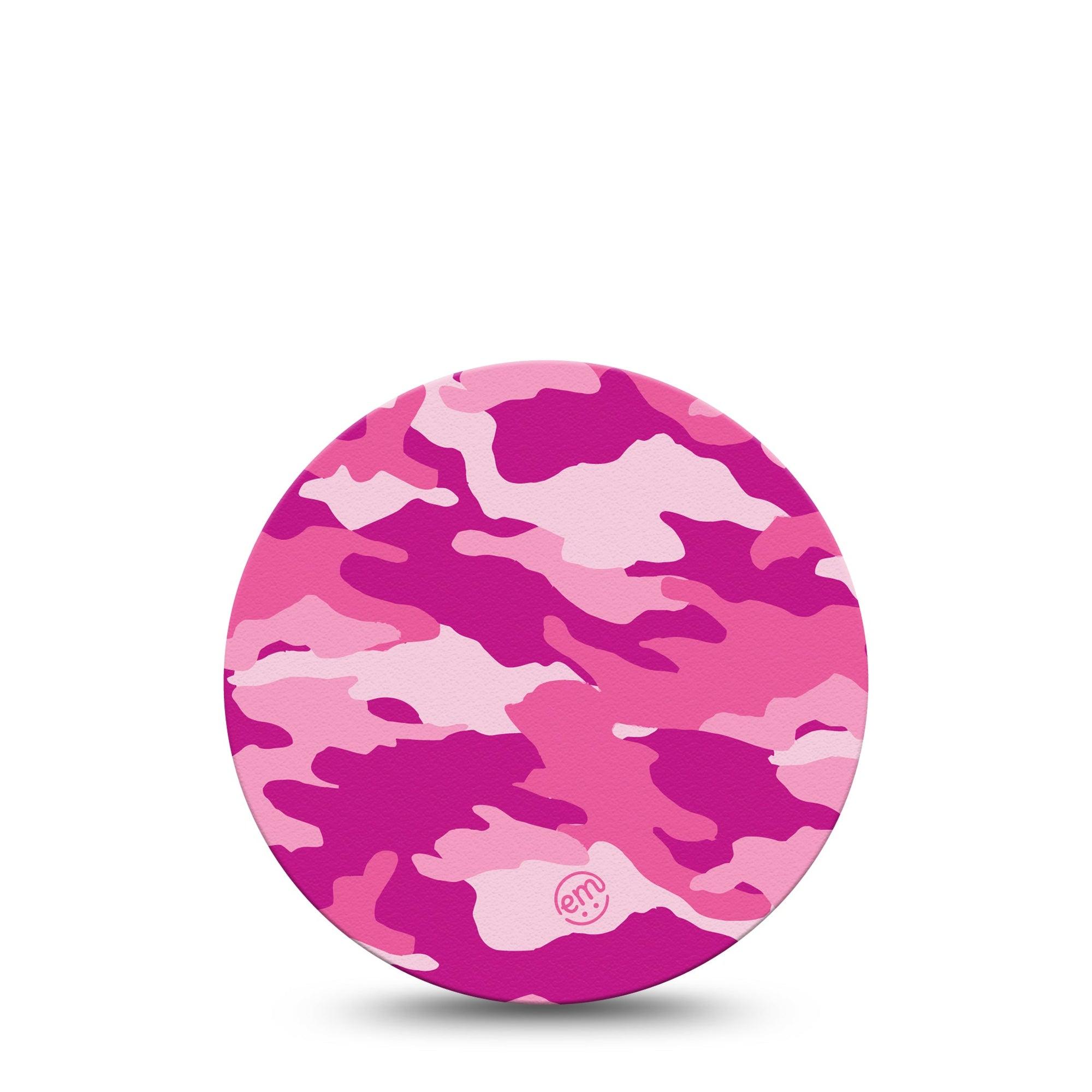 ExpressionMed Pink Camo Dexcom 2 Overpatch Adhesive Tape, Single, Pink Camouflage Design, Dexcom Stelo