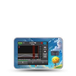 ExpressionMed Summer Kite Tandem T-Slim Sticker, Single Sticker Only Summer Day Inspired, Vinyl Decoration Pump Design