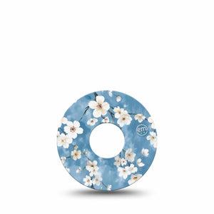 ExpressionMed Cherry Blossom Freestyle Libre 3 and Libre 3 Plus Tape Single Tape Spring Floral Tree Print, Adhesive Tape Continuous Glucose Monitor Design