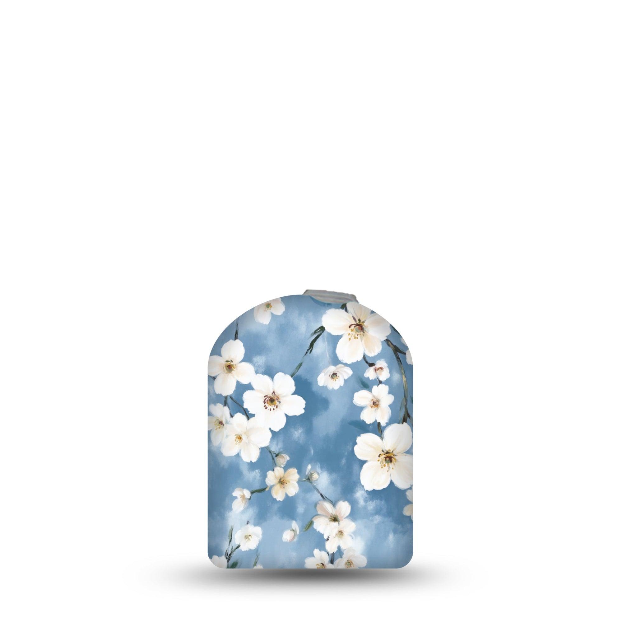 ExpressionMed Cherry Blossom Omnipod Full Wrap Center Sticker Single Sticker Only Elegant Cherry Blossom Tree, Vinyl Decoration Pump Design