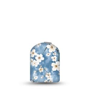 ExpressionMed Cherry Blossom Omnipod Full Wrap Center Sticker Single Sticker Only Elegant Cherry Blossom Tree, Vinyl Decoration Pump Design