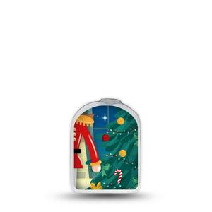 ExpressionMed Nutcracker Omnipod Surface Center Sticker Single Sticker Only Christmas Theme Nutcracker, Vinyl Decoration Pump Design