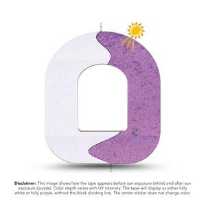 ExpressionMed Solar Violet Omnipod Tape, Single Tape Light-Reactive Purple, Adhesive Patch Pump Design