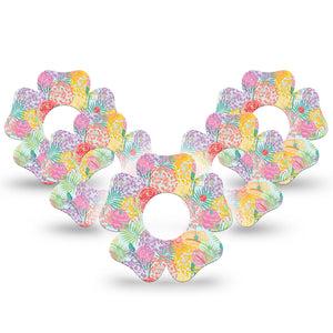 ExpressionMed Spring Flowers Infusion Flower, 10-Pack Bright spring flowers,  Fixing Ring Patch For Pump