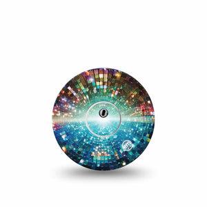 ExpressionMed Disco Lights Freestyle Libre 3 and Libre 3 Plus, Single Tape and Single Sticker Dance floor inspired Accessories for Continuous Glucose Monitor