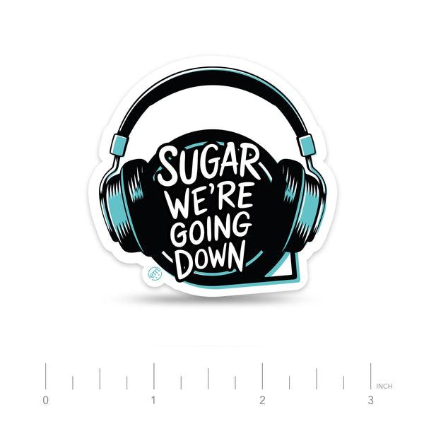 ExpressionMed Sugar We're Going Down Decal Sticker  Sugar We're Going Down Swinging by Fall Out Boy  Decal Sticker Only