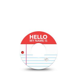 ExpressionMed Name Tag Infusion Set Tape, 5-Pack Tape Awareness, Overlay Patch Continuous Glucose Monitor Design