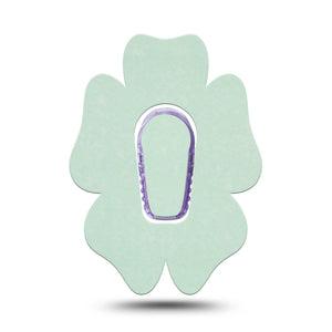 ExpressionMed Mint Green Dexcom G6 Flower Shape Tape, Single Tape and Single Sticker Pantone Color Inspired, Adhesive Patch Continuous Glucose Monitor Design