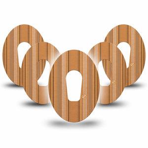 ExpressionMed Golden Oxford Dexcom G6, 5-Pack Orange stripes Best Covers for CGM
