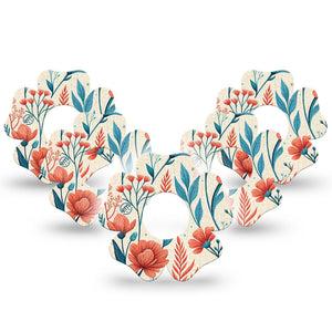 ExpressionMed Desert Wildflower Infusion Flower, 10-Pack Bold desert flower pattern Fixing Ring Patch For Pump