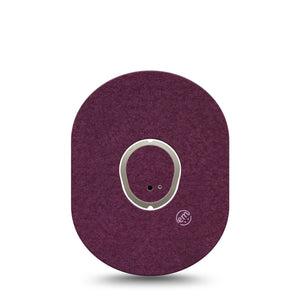ExpressionMed Wine Red Dexcom G7 Tape, Dexcom Stelo Glucose Biosensor System, Single Tape and Single Sticker Basic Color, Overlay Tape CGM Design