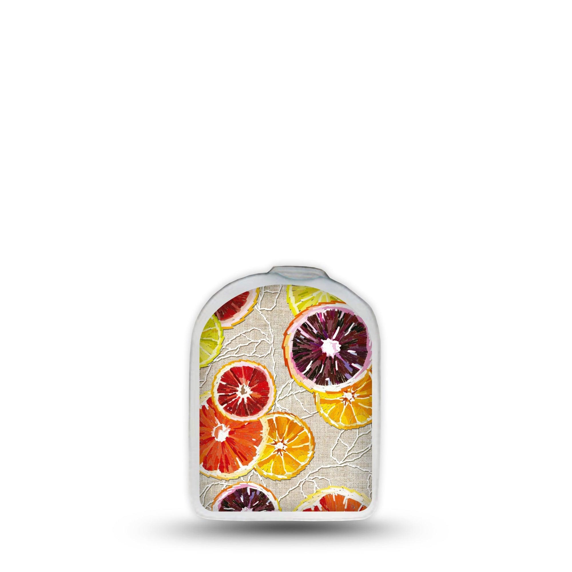 ExpressionMed Citrus Slices Omnipod Surface Center Sticker Single Sticker Colorful Fruits Vinyl Decoration Pump Design