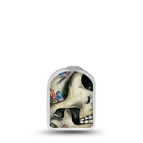 ExpressionMed Crystal Skulls Omnipod Surface Center Sticker Single Sticker Crystal Skull Ornament Vinyl Decoration Pump Design