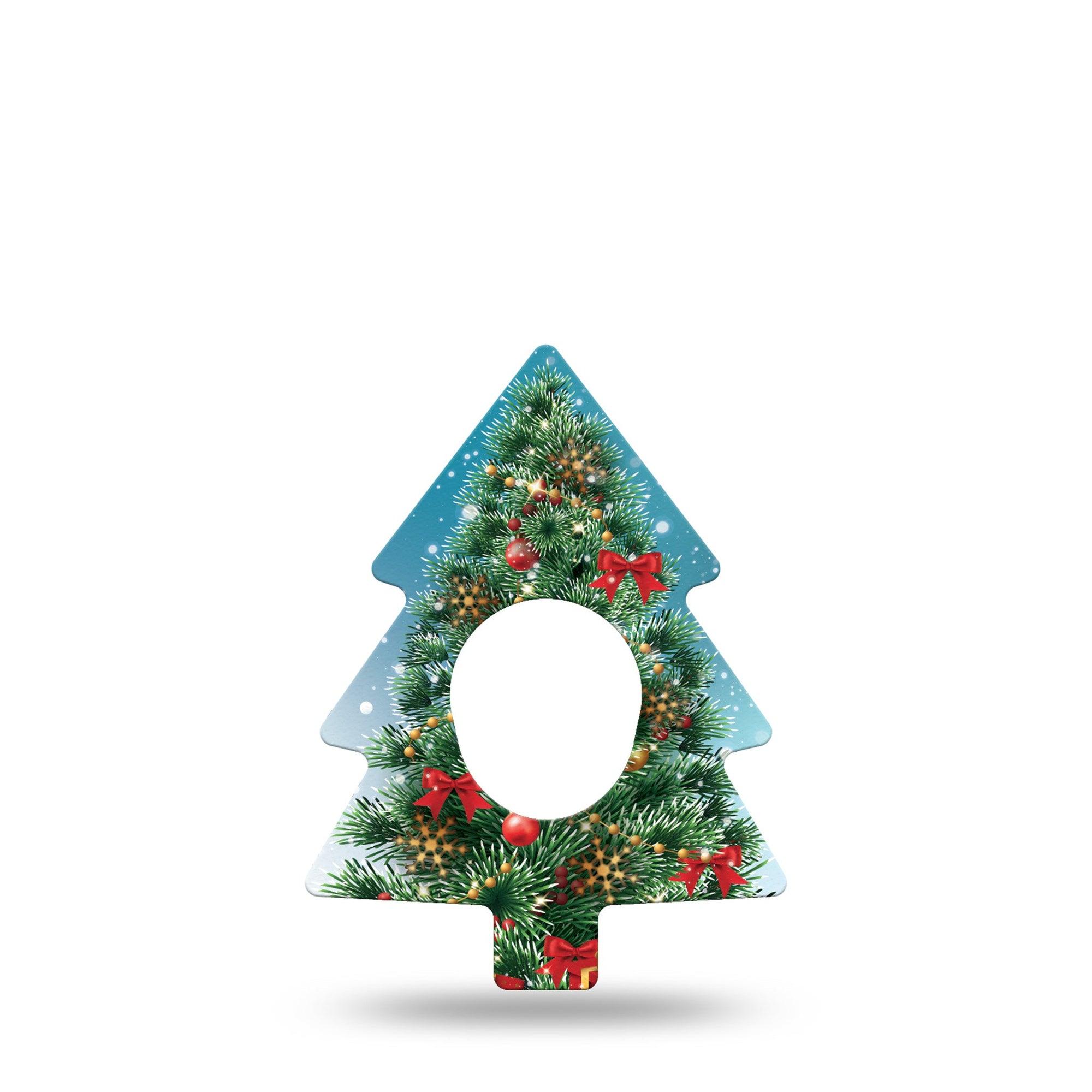 ExpressionMed Oh, Christmas Tree Dexcom G7 Tree Shape Tape, Dexcom Stelo Glucose Biosensor System, Single Tape Holiday Tree, Overlay Patch CGM Design