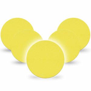 ExpressionMed Butter Yellow Dexcom G7 Overpatch, Dexcom Stelo Glucose Biosensor System, 5-Pack Tape Light Shade Of Yellow, Overlay Tape CGM Design