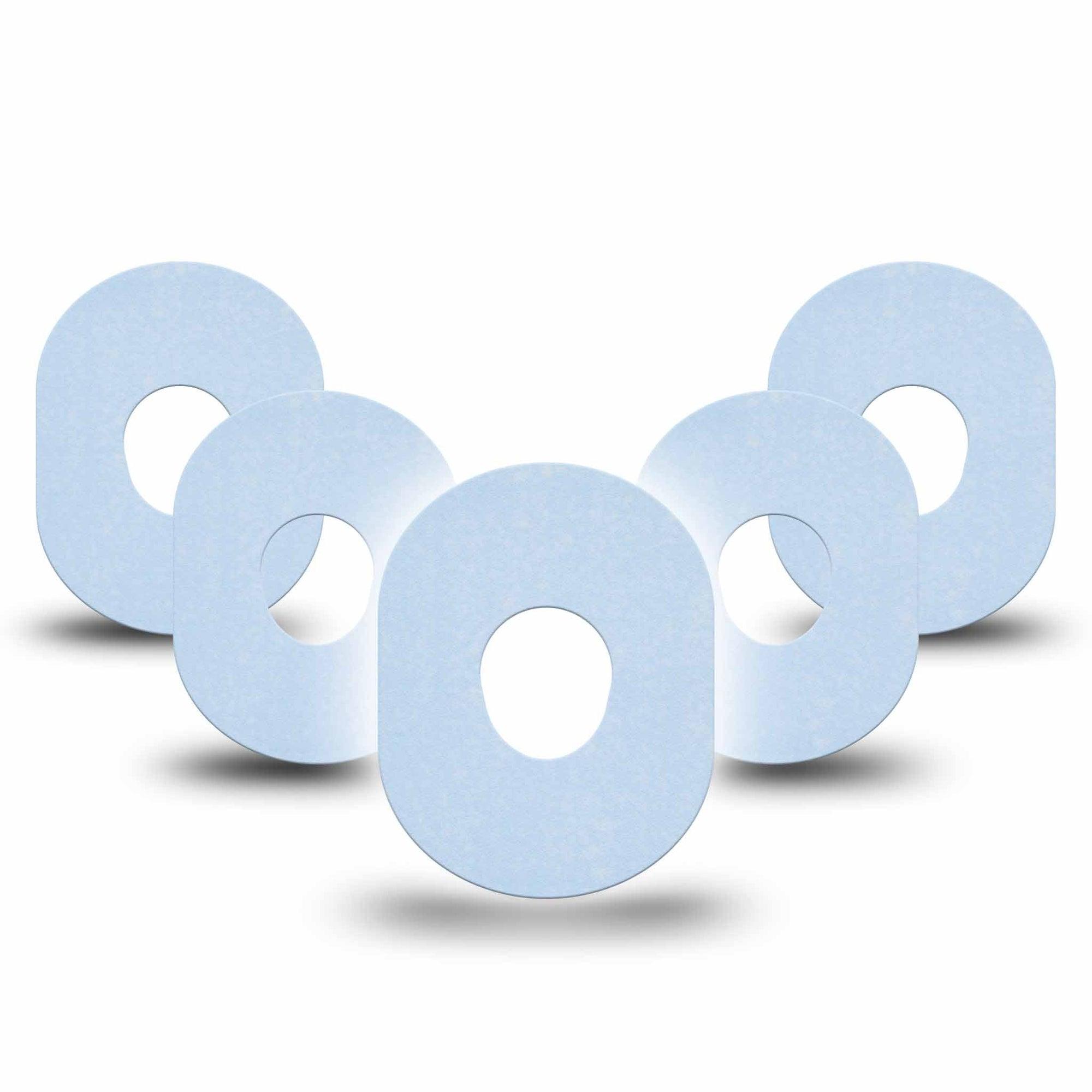 ExpressionMed Light Wash Jeans Dexcom G7 Tape, Dexcom Stelo Glucose Biosensor System, 5-Pack Tape Solid Color, Overlay Tape CGM Design