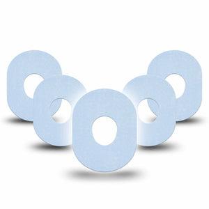 ExpressionMed Light Wash Jeans Dexcom G7 Tape, Dexcom Stelo Glucose Biosensor System, 5-Pack Tape Solid Color, Overlay Tape CGM Design