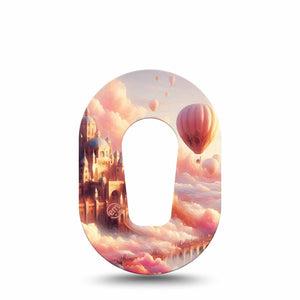 ExpressionMed Dreamy Skies Dexcom G6 Mini Tape, Single Tape Pastel Fantasy, Adhesive Tape CGM Design