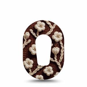 ExpressionMed Cozy Sweater Dexcom G6 Mini Tape, Single Tape Autumn Knit Inspired, Adhesive Tape CGM Design