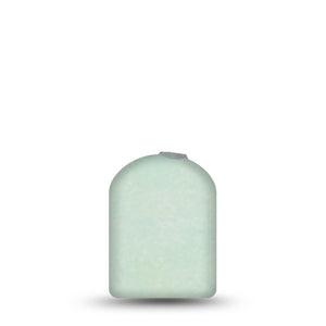 ExpressionMed Mint Green Omnipod Full Wrap Center Sticker, Single Sticker Only Plain Mint Green, Vinyl Decoration Pump Design
