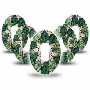 ExpressionMed Knit Monstera Dexcom G6, 5-Pack Yarn knitted flower Best Covers for CGM