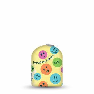 ExpressionMed Smiley Pod Full Wrap Sticker Pod Full Wrap Sticker Single Sticker bright neon smiley faces Vinyl Decoration Pump design