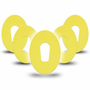 ExpressionMed Butter Yellow Dexcom G6 Tape, 5-Pack Tape Color Sample Inspired, Plaster Continuous Glucose Monitor Design