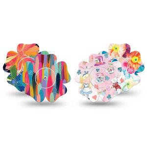 ExpressionMed Soft-Tone Freestyle Libre, Libre 2 Plus, and Abbott Lingo Flower, tape and sticker soft abstract style Best Covers for CGM