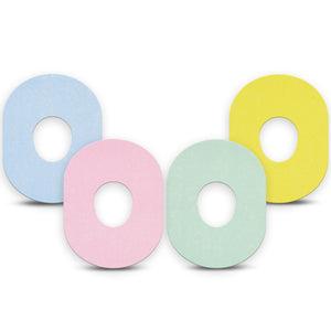 ExpressionMed Solids Variety Pack Dexcom G7 Tape, Dexcom Stelo Glucose Biosensor System, 4-Pack Tape Variety, Soft Color Hues, Overlay Tape CGM Design