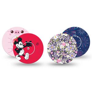 ExpressionMed Playful Freestyle Libre, Libre 2 Plus, and Abbott Lingo, tape and sticker fun abstract design Adhesive Tape for CGM