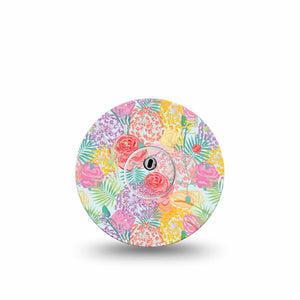 ExpressionMed Spring Flowers Freestyle Libre 3 and Libre 3 Plus, Single Tape and Single Sticker Spring bouquet Accessories for Continuous Glucose Monitor