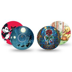ExpressionMed Fairytale Freestyle Libre 3 and Libre 3 Plus, tape and sticker  disney fairytale characters Fixing Ring Tape for Continuous Glucose Monitor