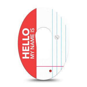 ExpressionMed Name Tag Dexcom G6 Tape, Single Tape Awareness, Plaster Continuous Glucose Monitor Design