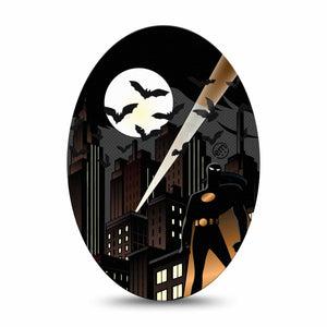 ExpressionMed Bat Man  Medtronic Guardian Enlite Universal Oval Single Tape Batman Vengeance, Plaster CGM Design