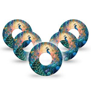 ExpressionMed Majestic Peacock Infusion Set, 10-Pack tropical feather pattern Accessories For Pump