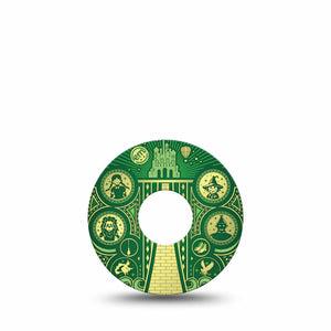 ExpressionMed Dorothy and Friends Freestyle Libre 3 and Libre 3 Plus Tape, Single Tape Wizard Of Oz Musical Inspired, Adhesive Tape Continuous Glucose Monitor Design