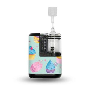 ExpressionMed Cupcakes Tandem Mobi Sticker Single Sticker Only Decorated Cupcake Vinyl Decoration Pump Design