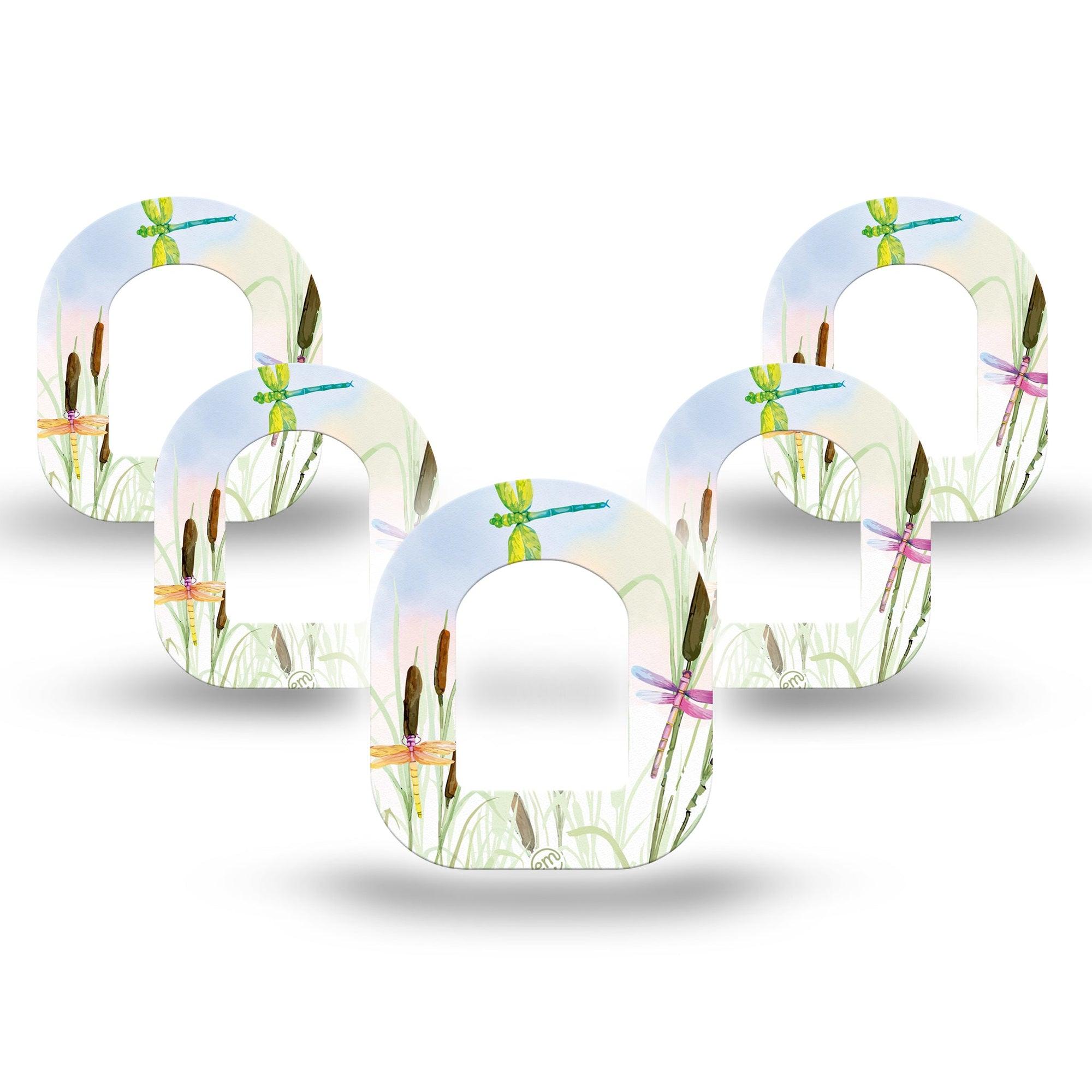 ExpressionMed Dragonfly Pod Mini Tape 5-Pack, Delicate Flyer Adhesive Tape Pump Design