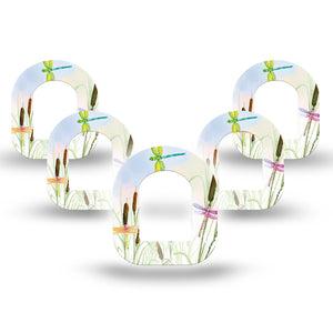 ExpressionMed Dragonfly Pod Mini Tape 5-Pack, Delicate Flyer Adhesive Tape Pump Design