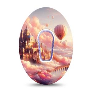 ExpressionMed Dreamy Skies Dexcom G6 Sticker and Tape  Sunset Cloud, Vinyl Sticker and Tape Design CGM Design