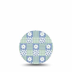 ExpressionMed Patchwork Flowers Freestyle Libre 3 and Libre 3 Plus OverPatch, Single Tape Mix patterns flowers Adhesive Tape for CGM