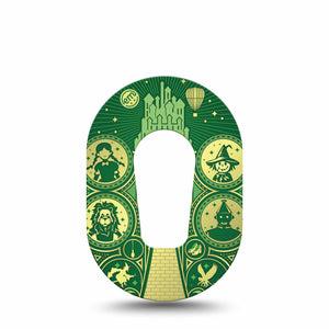 ExpressionMed Dorothy and Friends Dexcom G6 Mini Tape, Single Tape Wizard Of Oz Theme, Adhesive Tape CGM Design