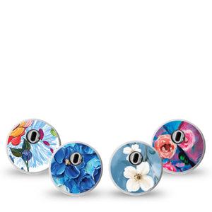 ExpressionMed Sakura Sky Variety Pack Freestyle Libre 3 Sticker 4-Pack Sticker Variety Blushing Bloom Trees, Decorative Decal CGM Design