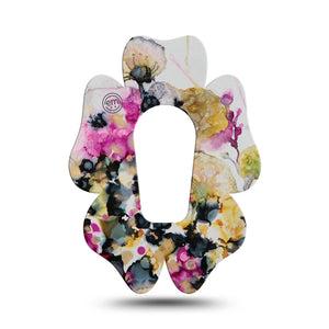 ExpressionMed Wild Blossoms Pack Dexcom G6 Flower Shape Tape Single Wild Florals Themed Adhesive Patch Continuous Glucose Monitor Design