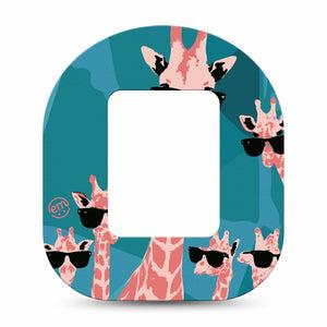 ExpressionMed Cool Giraffes Tandem Mobi Tape Single Tape Stylish Giraffe Adhesive Tape Pump Design