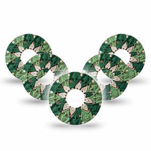 ExpressionMed Knit Monstera Freestyle Libre 3 and Libre 3 Plus, 5-Pack Cute woven knit flower Sensor Decoration for CGM