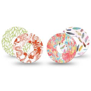 ExpressionMed Heatwave Variety Pack Freestyle Libre 3 and Libre 3 Plus Tape, 4-Pack Tape Variety Spring Pastel, Adhesive Tape Continuous Glucose Monitor Design