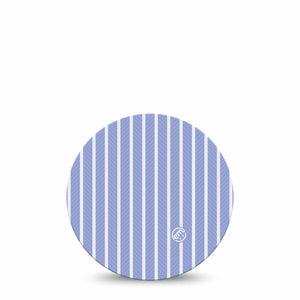 ExpressionMed Blue Stripes Freestyle Libre, Libre 2 Plus, and Abbott Lingo OverPatch, Single Tape Thin blue stripes Fixing Ring Tape for Continuous Glucose Monitor