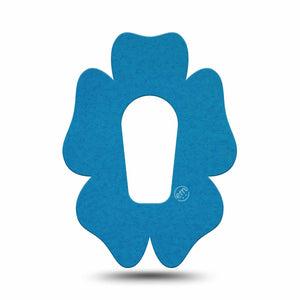 ExpressionMed Teal Dexcom G6 Flower Shape Tape, Single Tape Pantone Color, Adhesive Patch Continuous Glucose Monitor Design