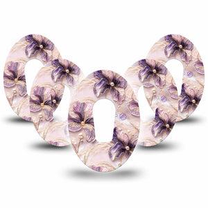 ExpressionMed Pink Pearls Dexcom G6, 5-Pack Pearl flowers Best Covers for CGM